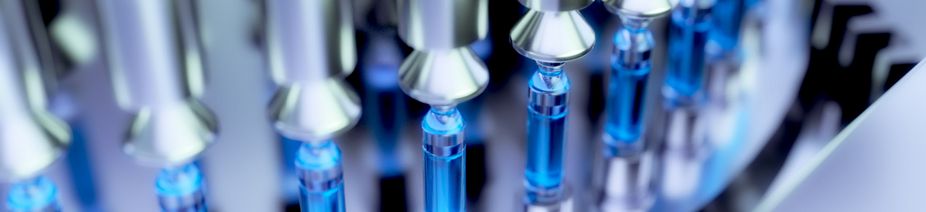 Pharmaceutical Optical Ampoule / Vial Inspection Machine. 3d illustration